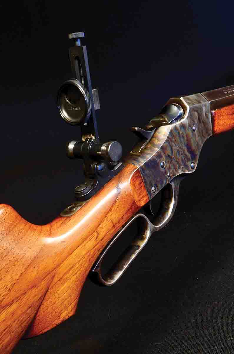 The Stevens Model 47 “Model Range” No. 44½ has an extra pin through the action above the lever hinge pin, causing it to be mistaken for a No. 44.